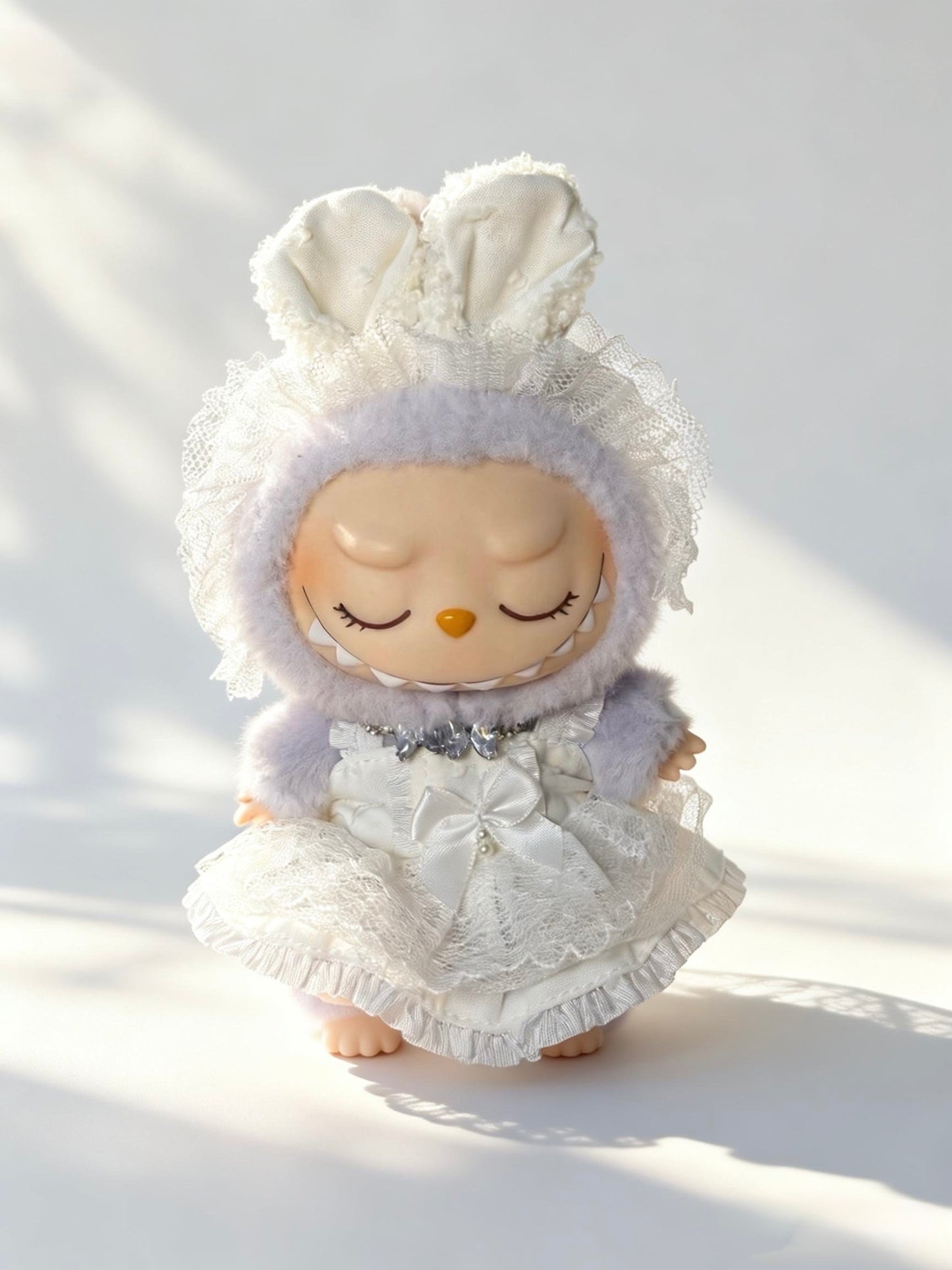 Ivory Ballet Lace Set - Outfit for Labubu - Labubu Clothes