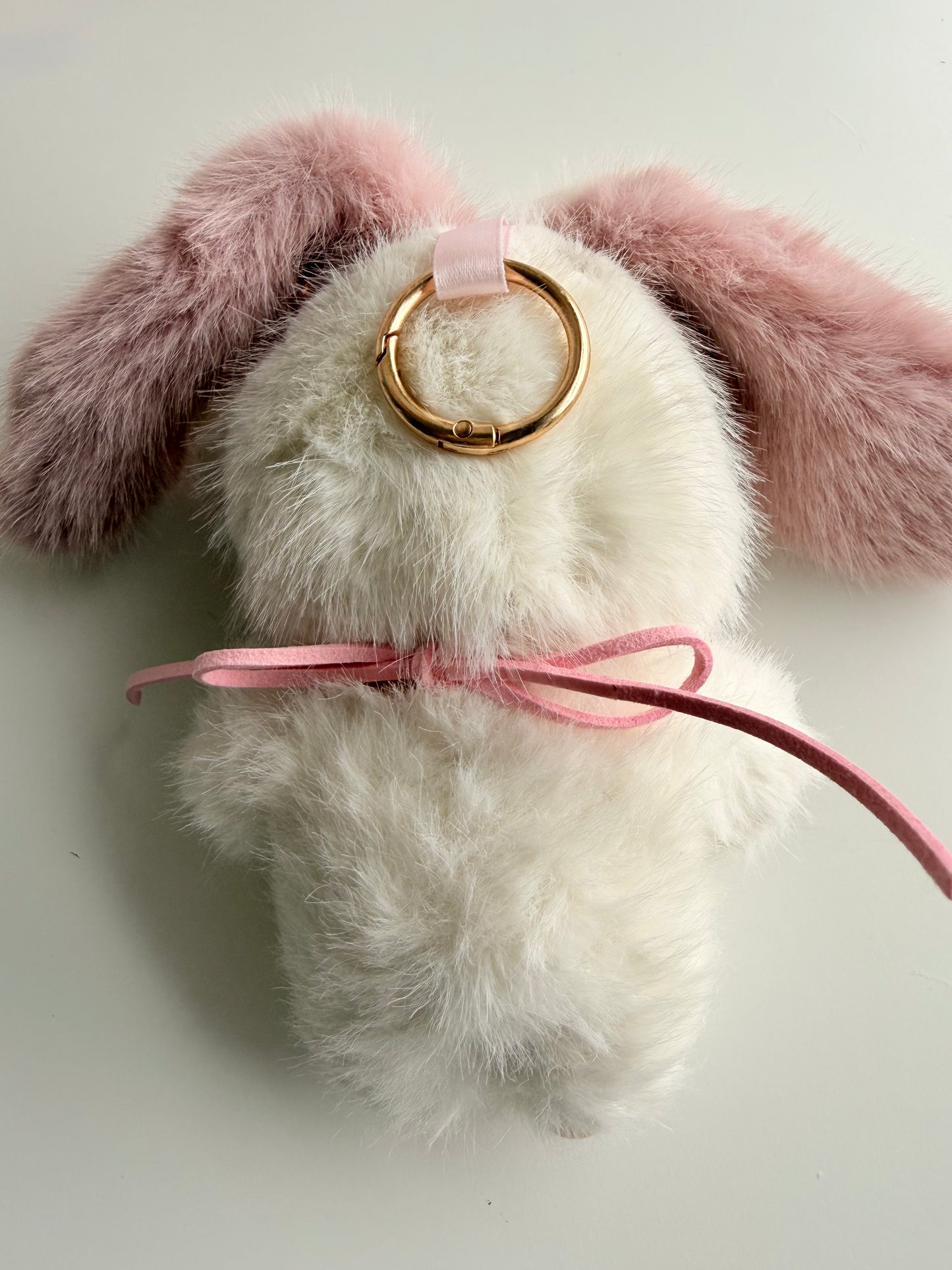 Handcrafted Labubu Art Doll – Full Custom Piece (Not Clothing) Pink Bunny Collector Edition