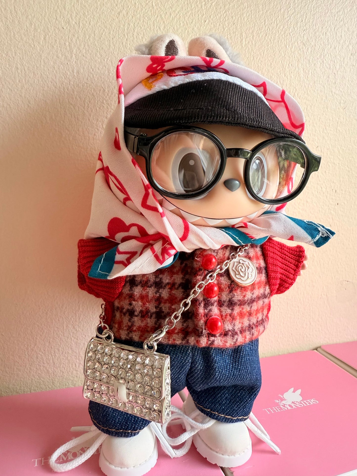 G-Dragon Inspired Labubu Doll Outfit 7-Piece Set - Street Fashion Replica