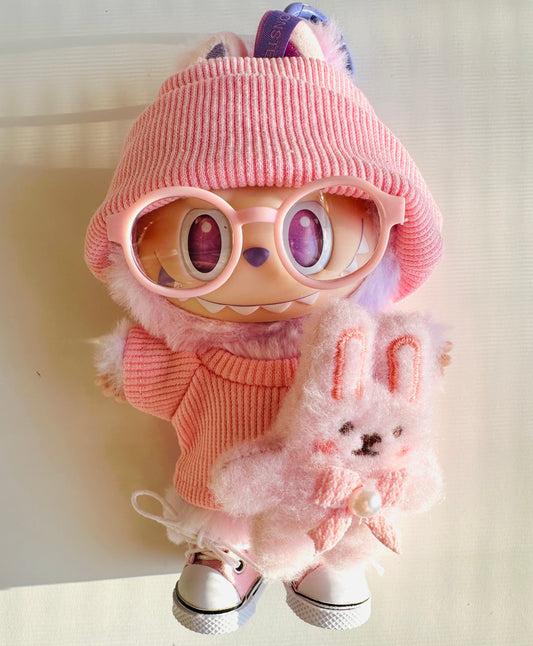Pink Outfit Set for Labubu Doll