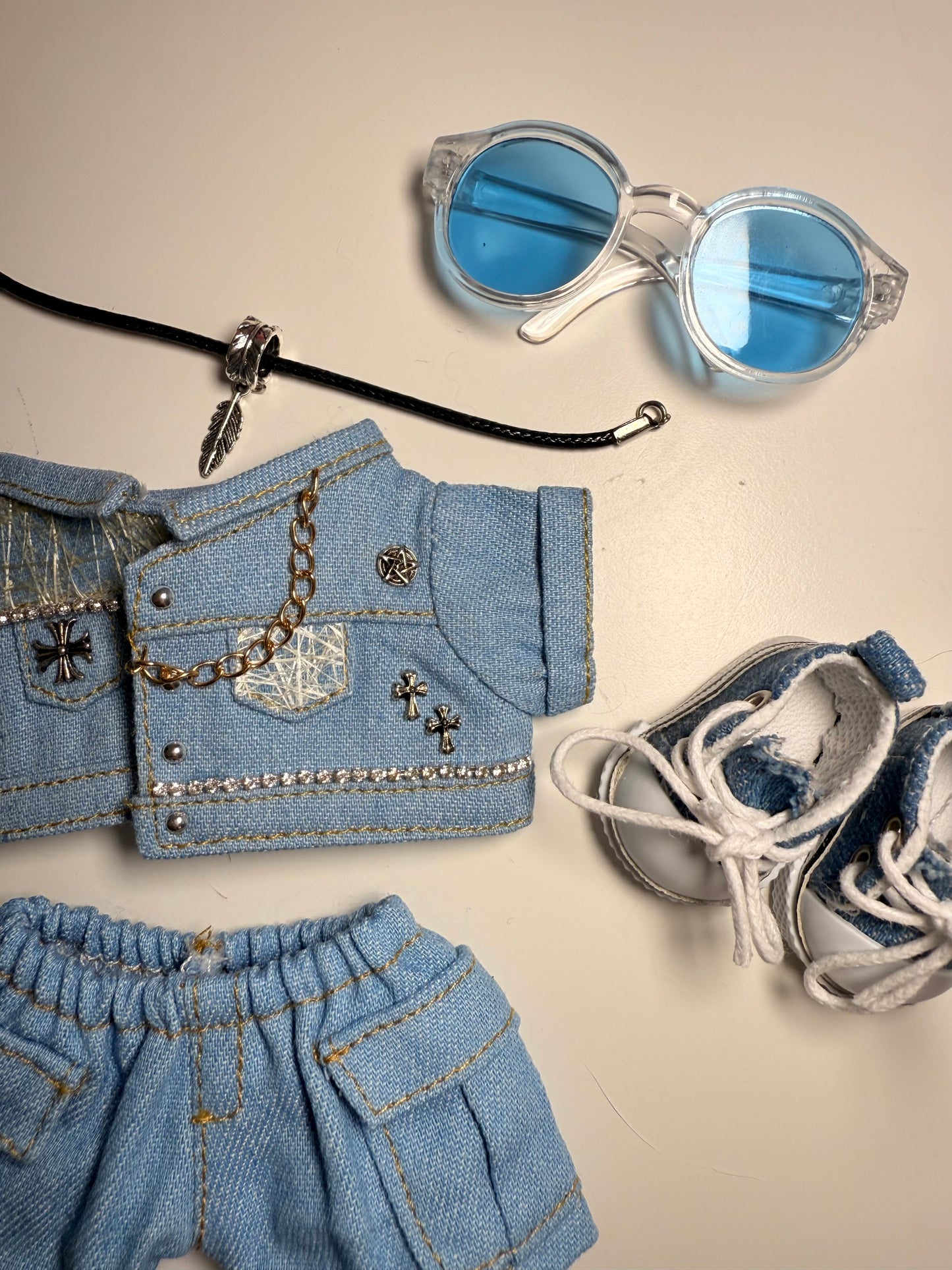 Blue Hour Denim - Outfit for Labubu - Labubu Clothes