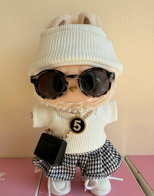Stylish Houndstooth Doll Outfit