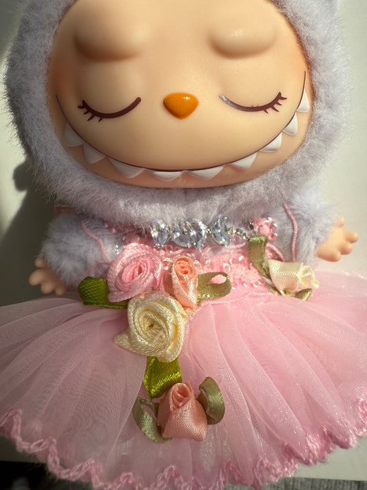 Blossom Ballet Fairy – The Sleeping Rose Dancer - Outfit for Labubu - Labubu Clothes