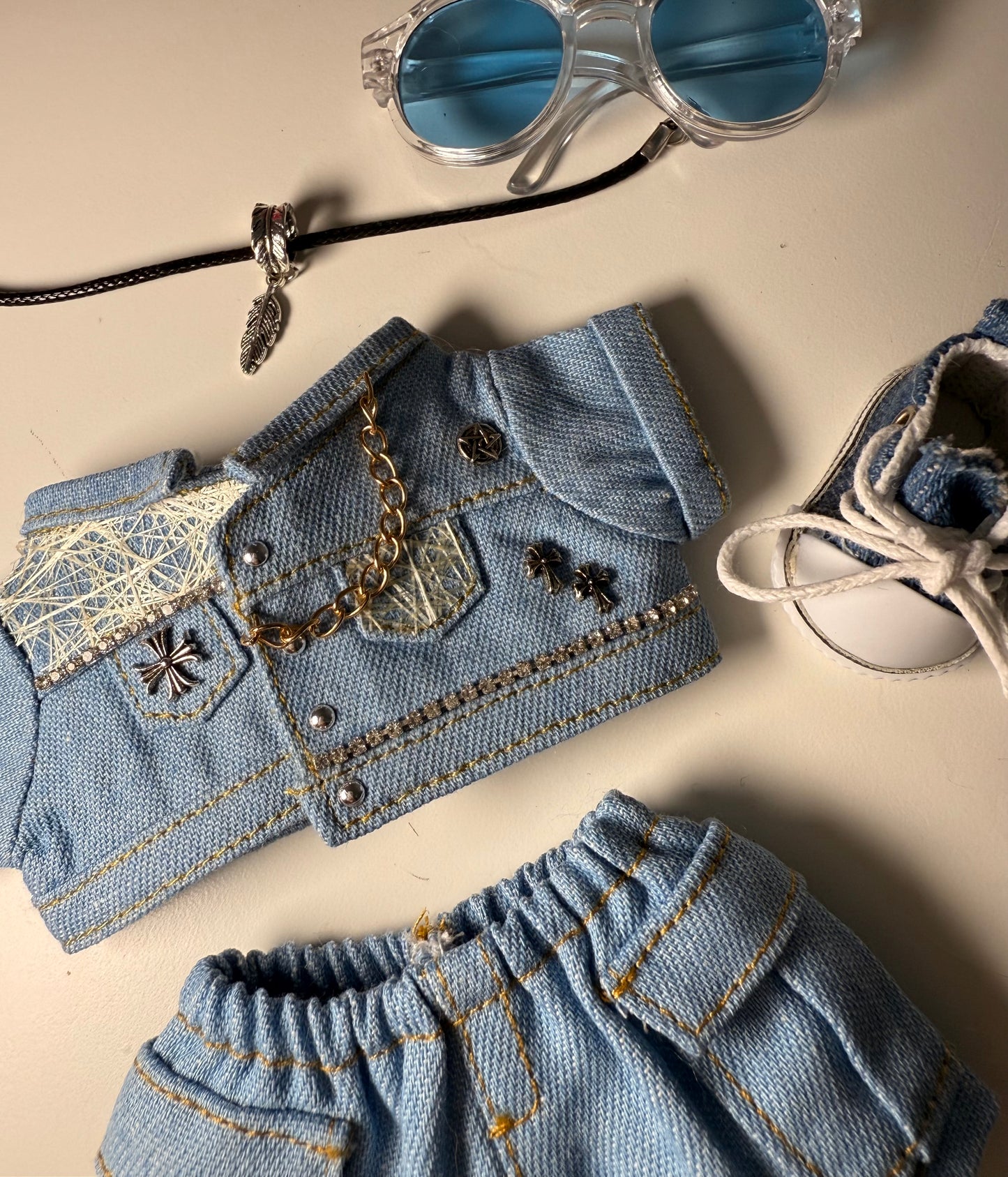 Blue Hour Denim - Outfit for Labubu - Labubu Clothes