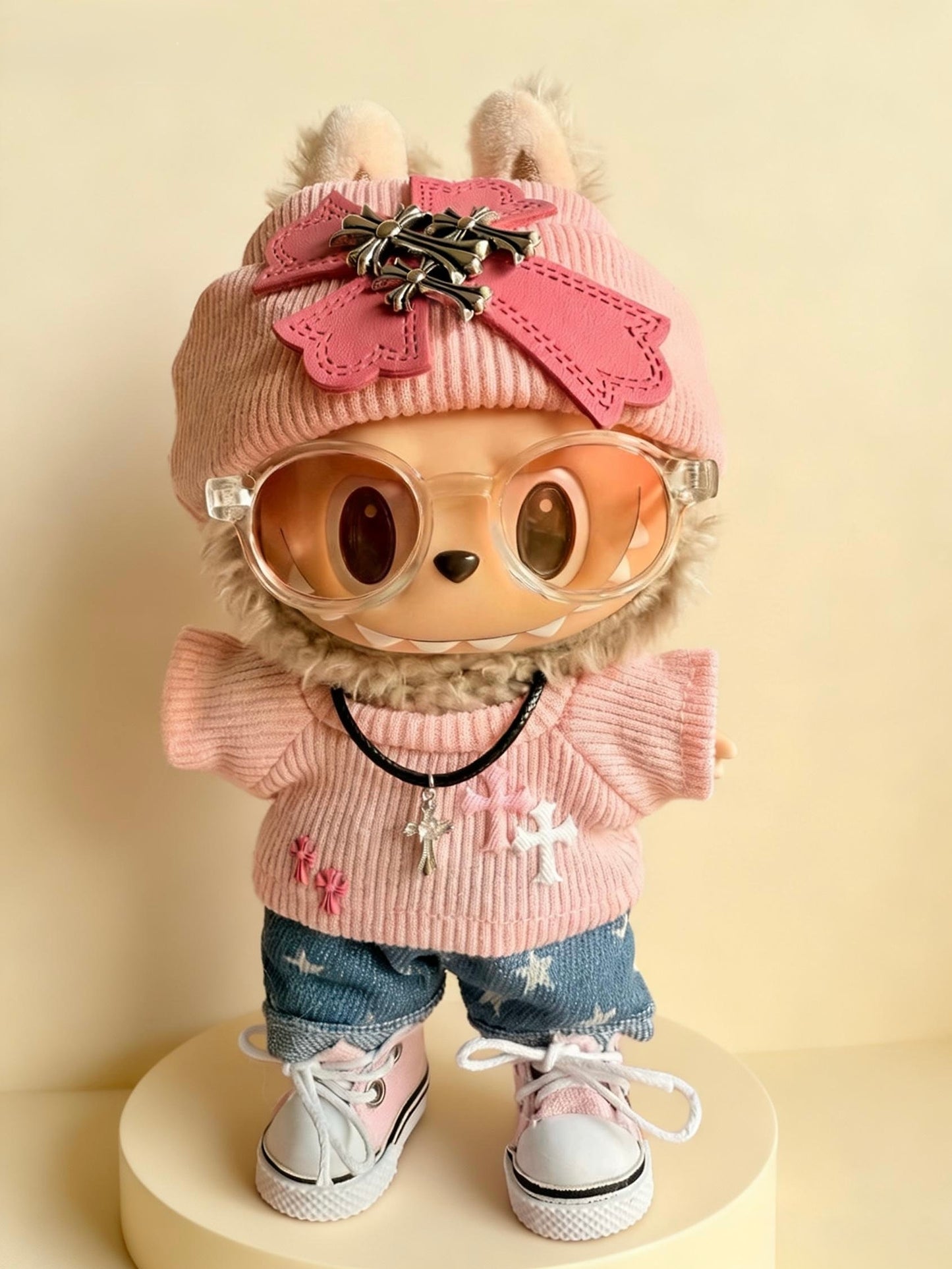 Sugar Rush Mischief – Sweet Pink Outfit Set - Outfit for Labubu - Labubu Clothes