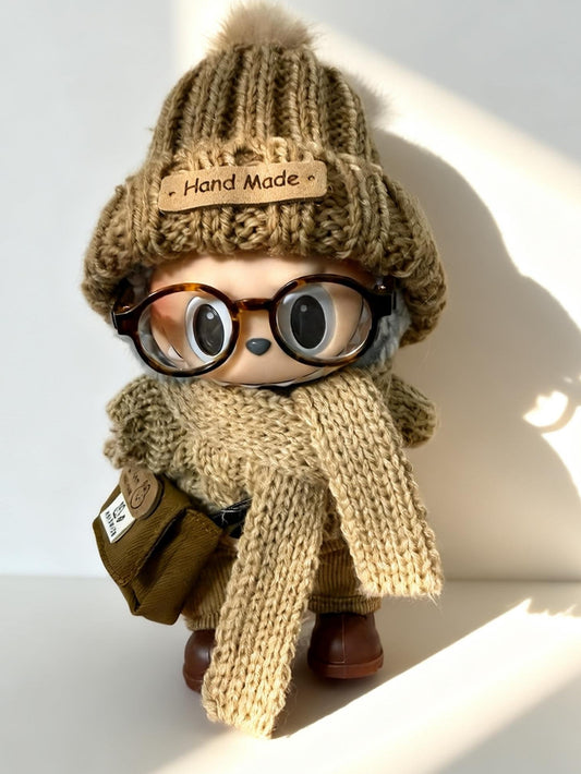 Late Winter Cozy Knit Set for Labubu – Handmade Warmth Collection