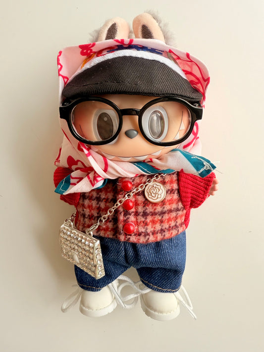 G-Dragon Inspired Labubu Doll Outfit 7-Piece Set - Street Fashion Replica