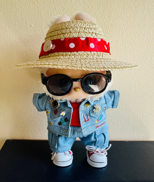 K-pop Inspired Denim Doll Outfit Set – 6 Pieces