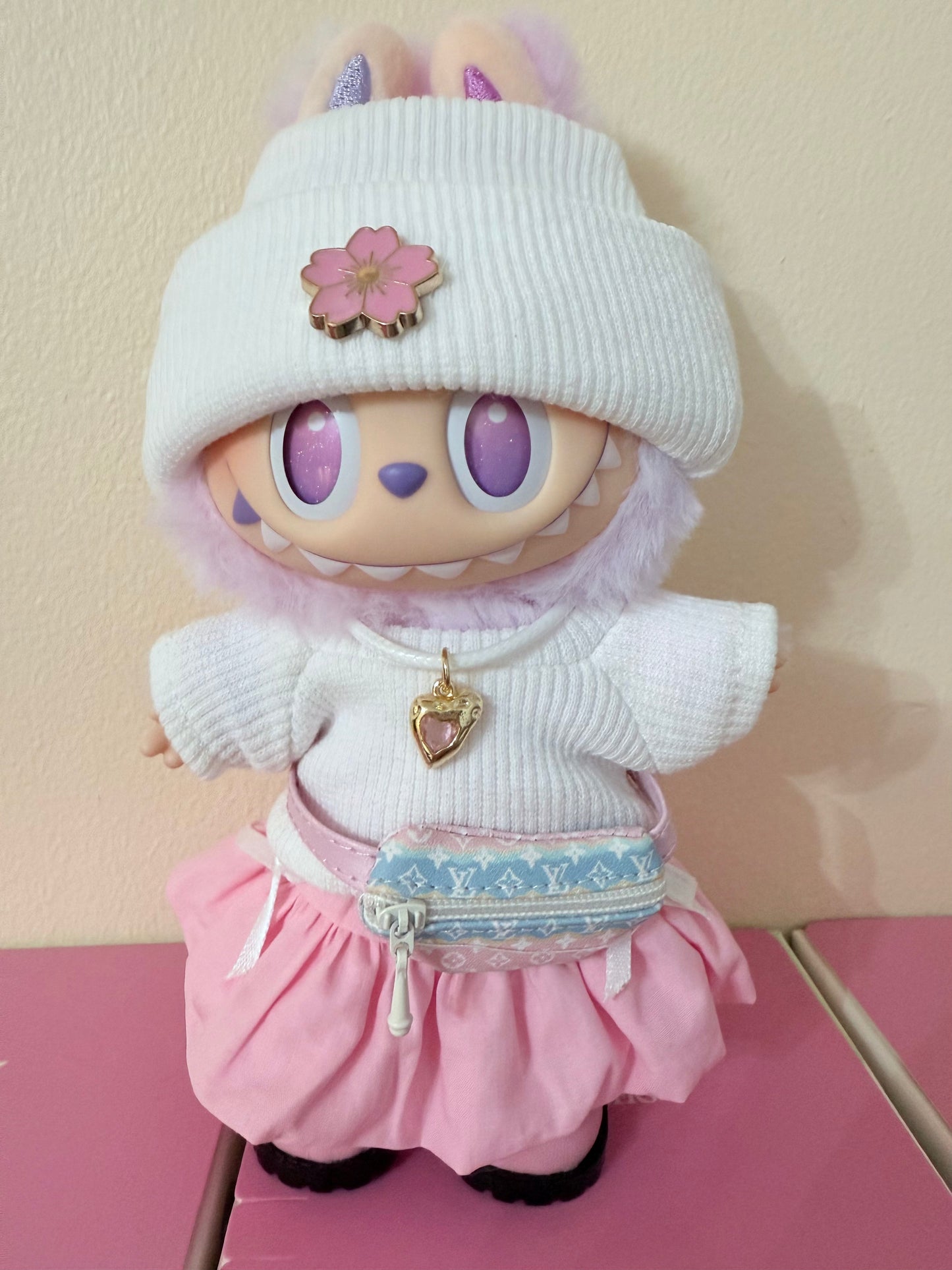 Kawaii Shop Sakura Outing Outfit - Outfit for Labubu - Labubu Clothes