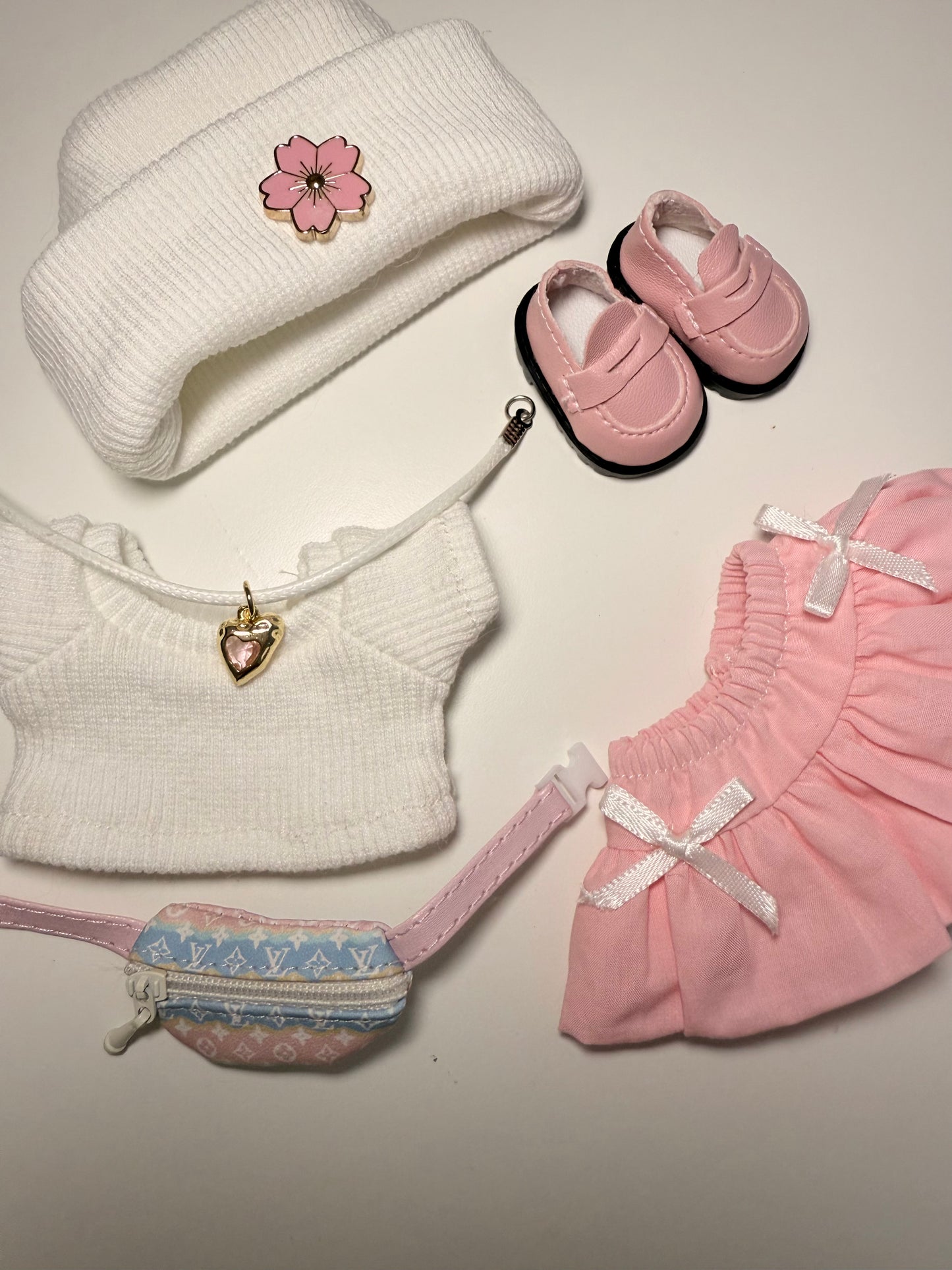 Kawaii Shop Sakura Outing Outfit - Outfit for Labubu - Labubu Clothes