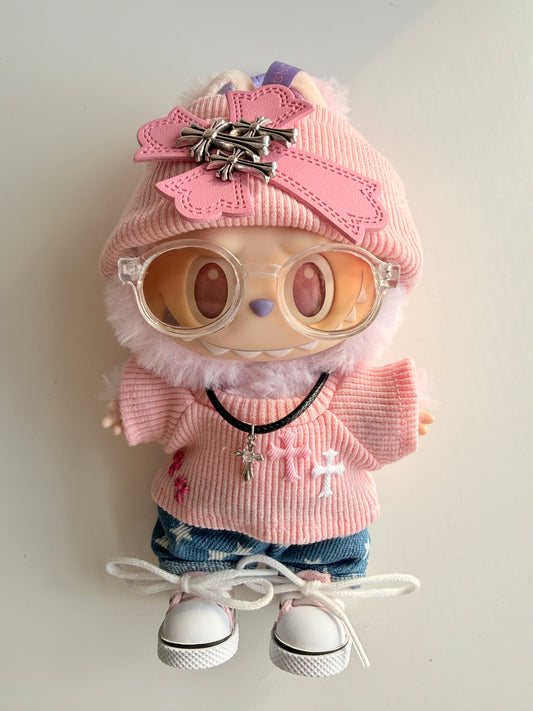 Sugar Rush Mischief – Sweet Pink Outfit Set - Outfit for Labubu - Labubu Clothes