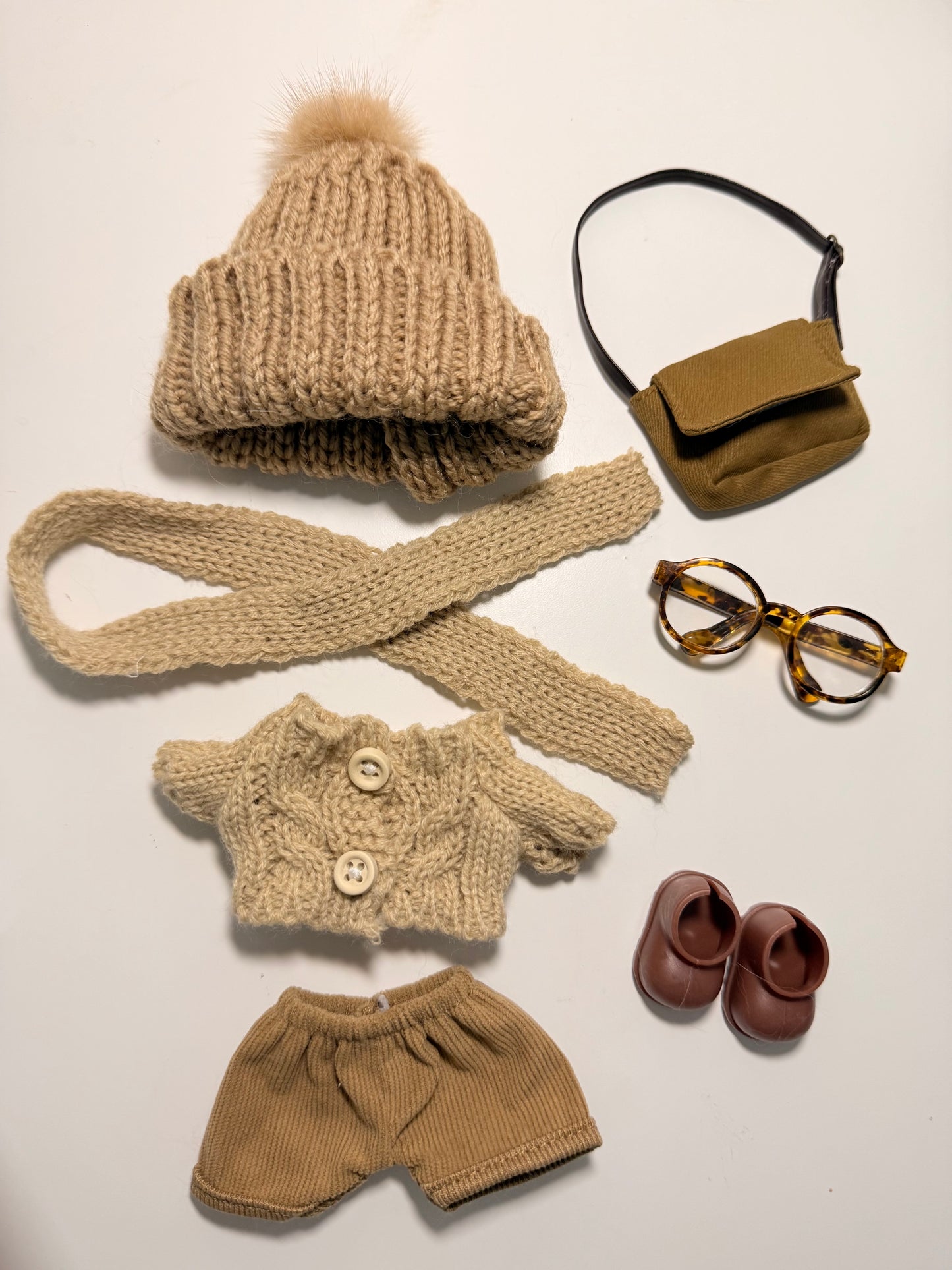 Labubu Café Morning Stroll Outfit Set - Outfit for Labubu - Labubu Clothes