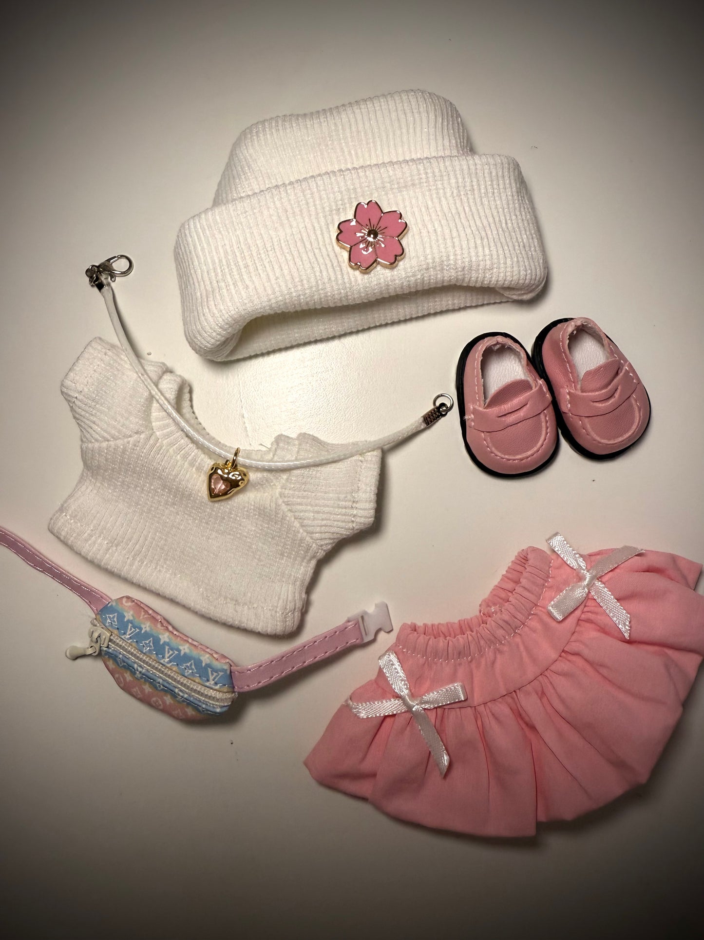 Kawaii Shop Sakura Outing Outfit - Outfit for Labubu - Labubu Clothes