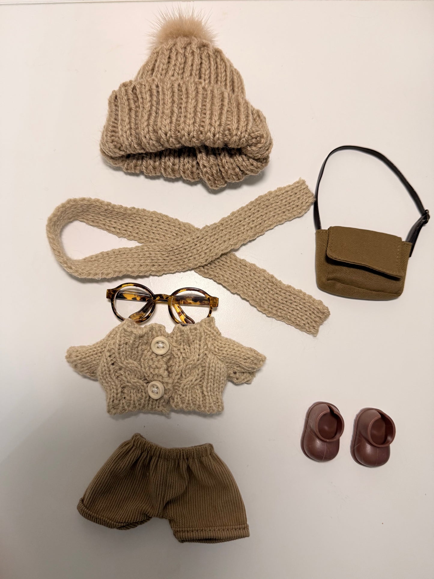 Labubu Café Morning Stroll Outfit Set - Outfit for Labubu - Labubu Clothes