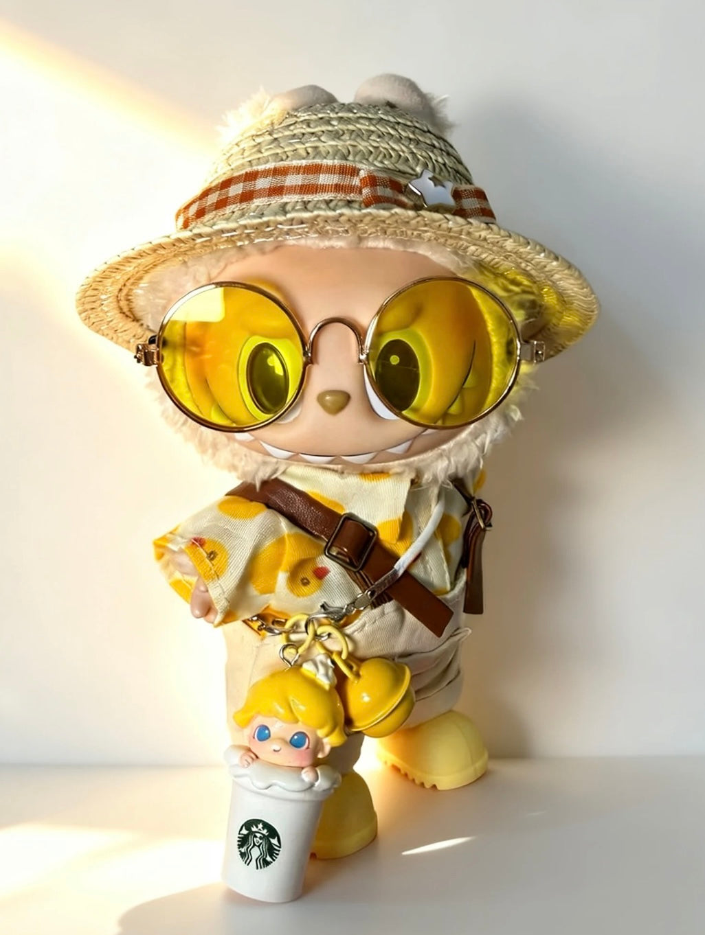 Little Duckling Summer Vacation Labubu Clothes Set |