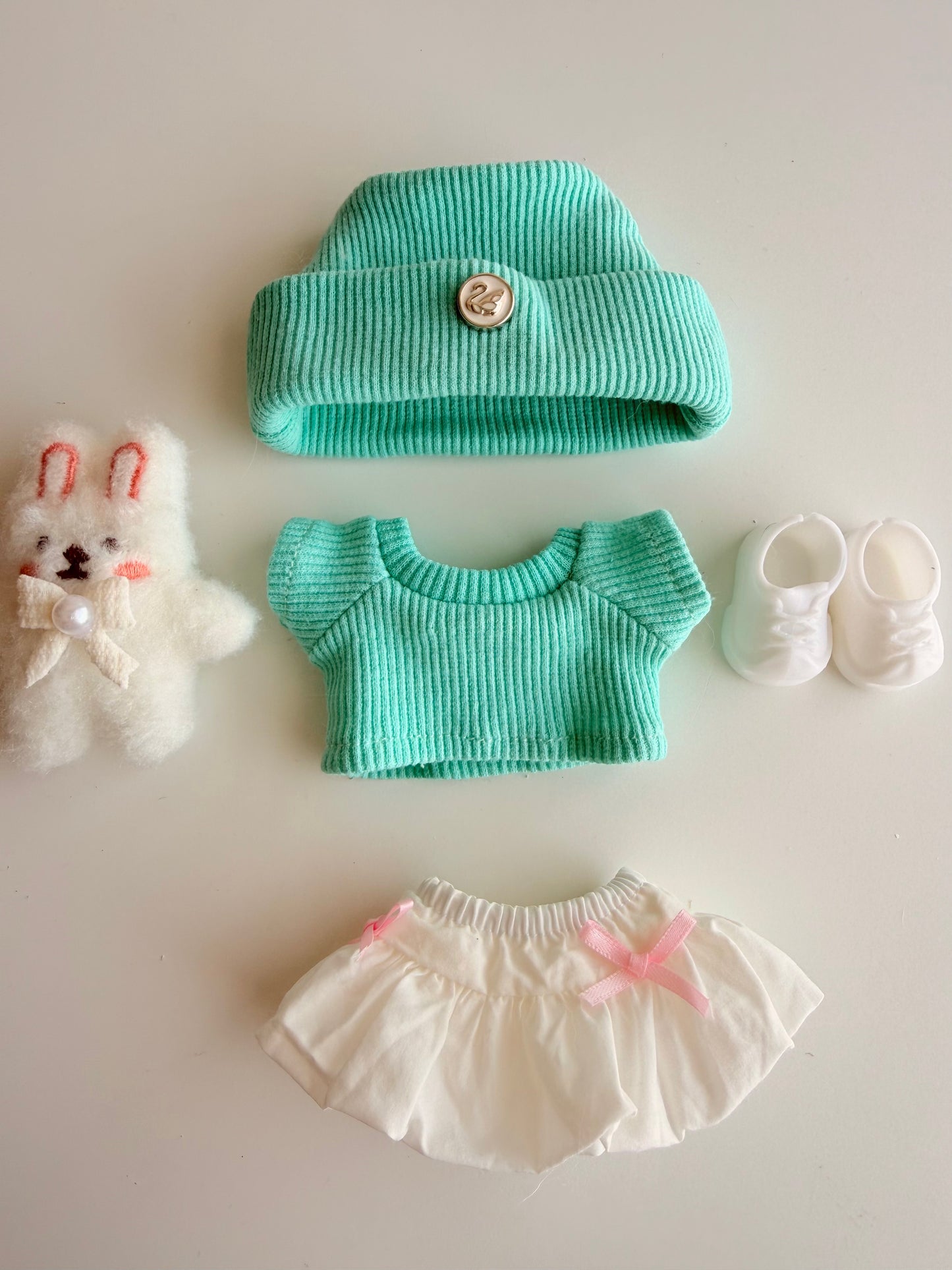 Mint Cream Bunny Set
