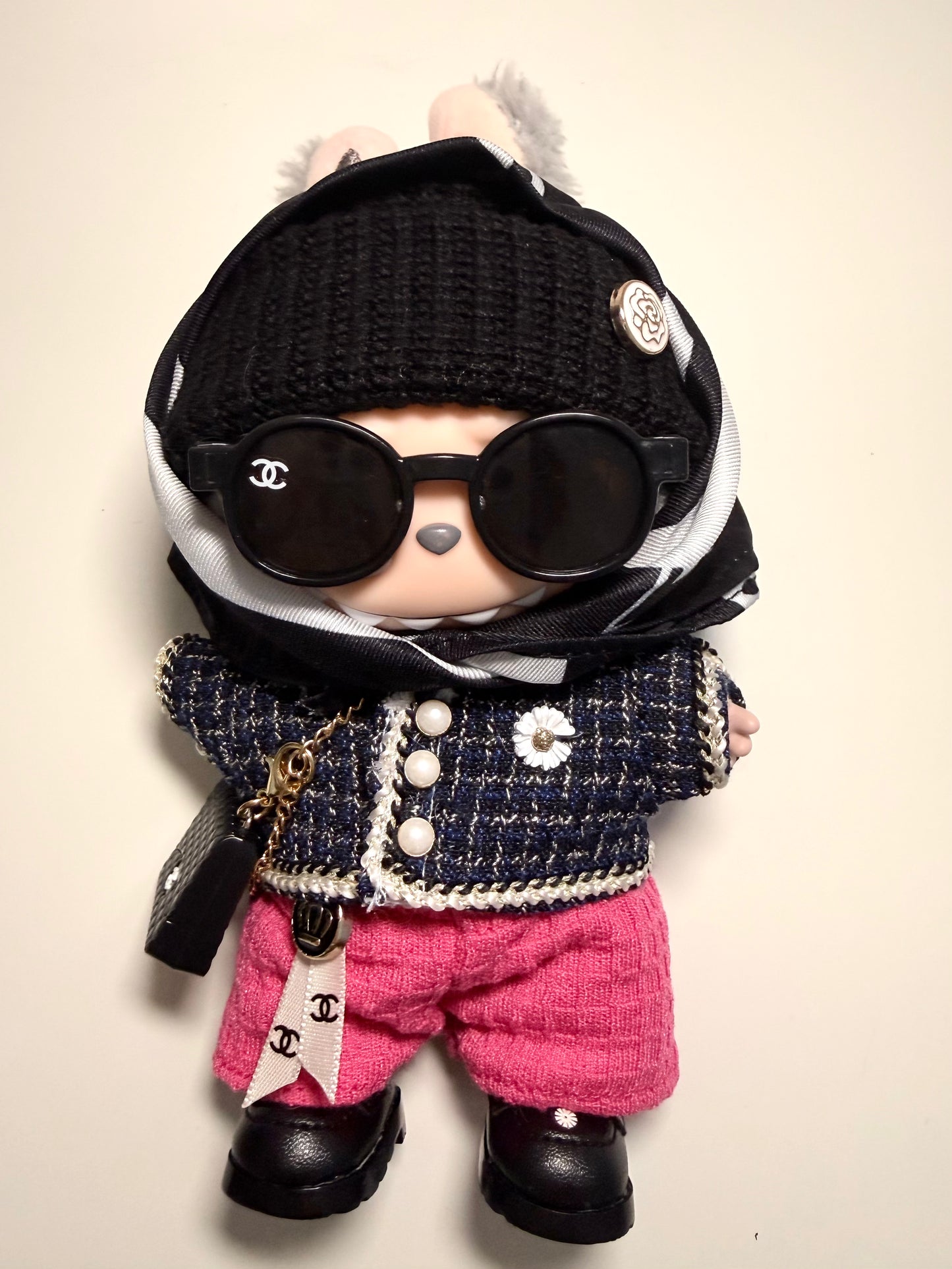 Black & Pink Street Icon - - Outfit for Labubu - Labubu Clothes