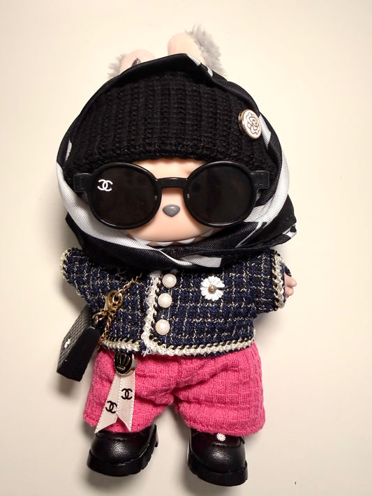 Black & Pink Street Icon - - Outfit for Labubu - Labubu Clothes