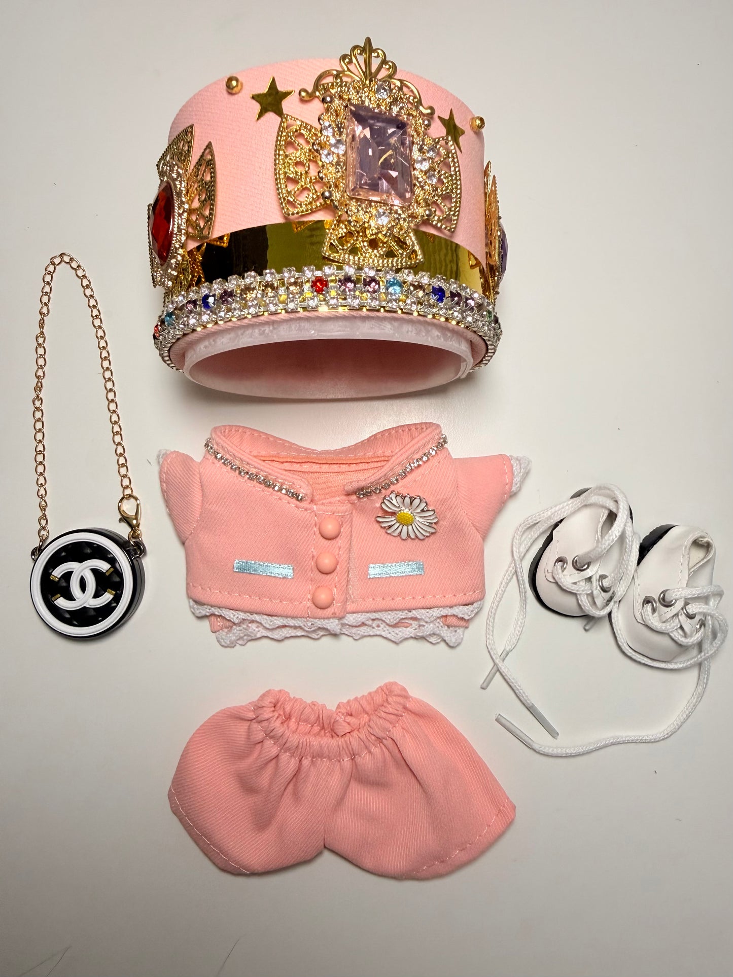 Pink Crown Idol Set - Outfit for Labubu - Labubu Clothes